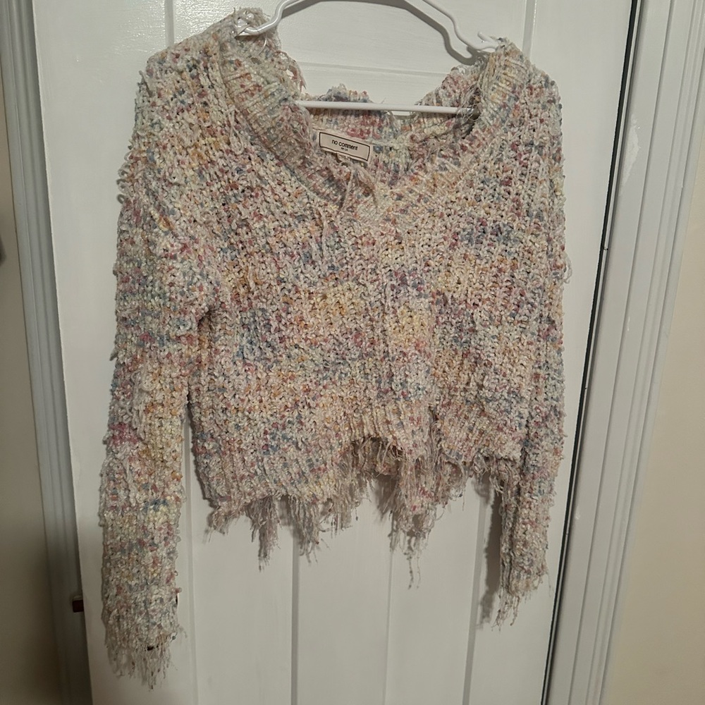 No Comment Cropped Sweater size Small